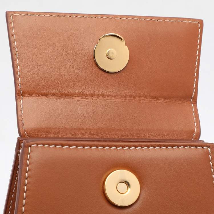 Pre Owned Jacquemus Brown Leather Mini Le Chiquito Top Handle Bag