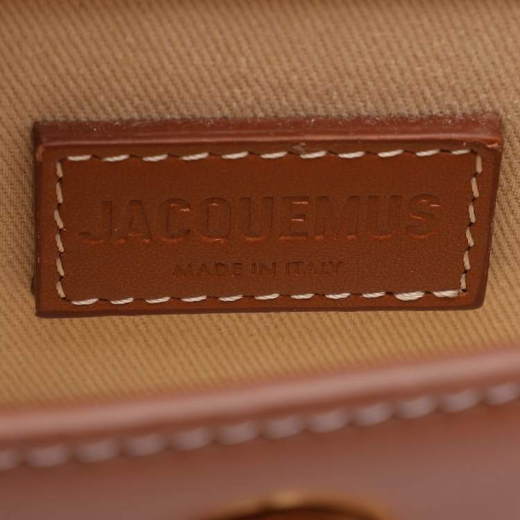 Pre Owned Jacquemus Brown Leather Mini Le Chiquito Top Handle Bag