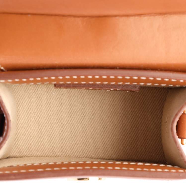 Pre Owned Jacquemus Brown Leather Mini Le Chiquito Top Handle Bag