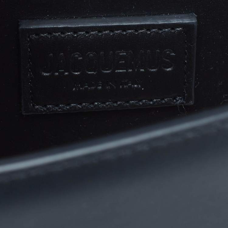 Pre Owned Jacquemus Black Leather Le Bambino Long Shoulder Bag