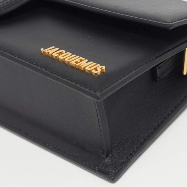 Pre Owned Jacquemus Black Leather Le Bambino Long Shoulder Bag