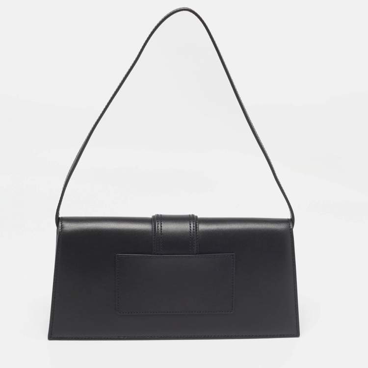 Pre Owned Jacquemus Black Leather Le Bambino Long Shoulder Bag
