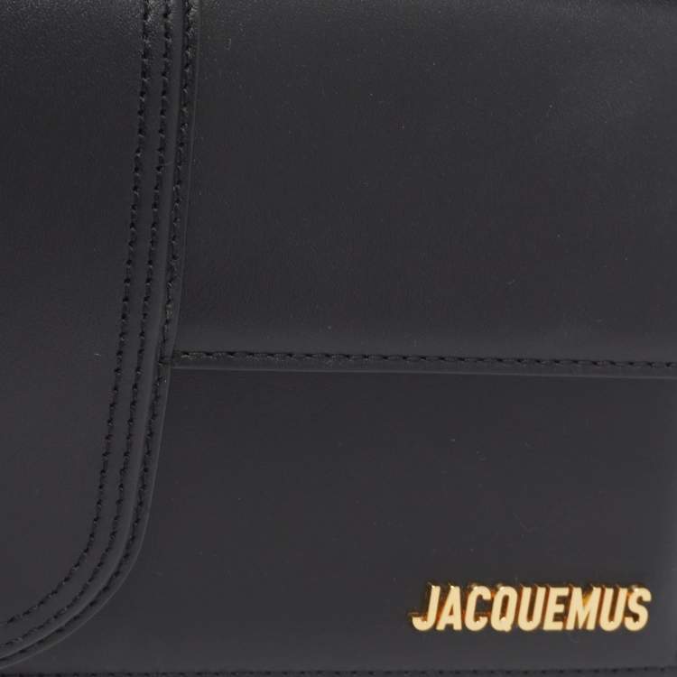 Pre Owned Jacquemus Black Leather Le Bambino Long Shoulder Bag