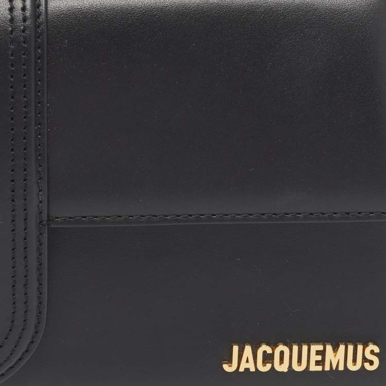 Pre Owned Jacquemus Black Leather Le Bambino Long Shoulder Bag
