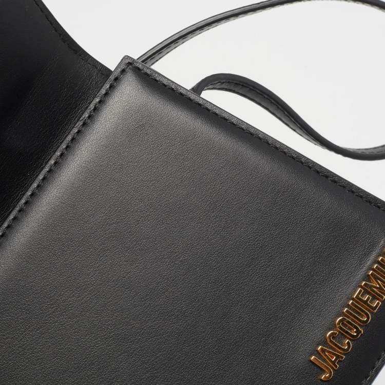 Pre Owned Jacquemus Black Leather Le Bambino Long Shoulder Bag