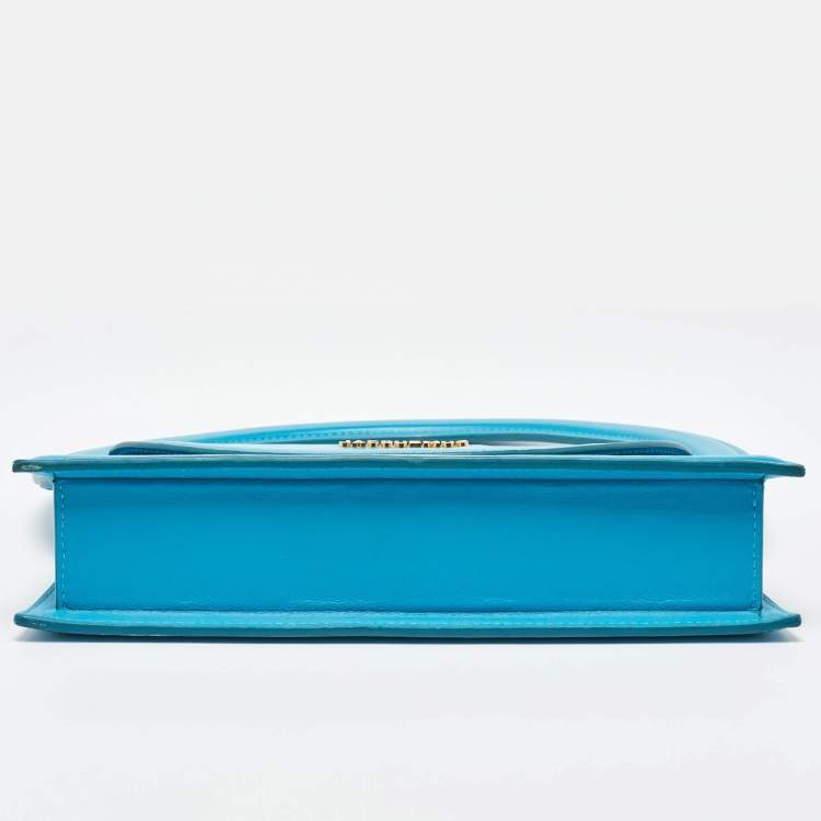 Pre Owned Jacquemus Blue Leather Le Sac Round Top Handle Bag