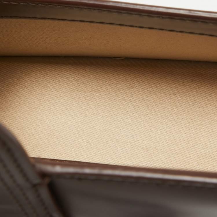 Pre Owned Jacquemus Dark Brown Leather Mini Le Bambino Top Handle Bag