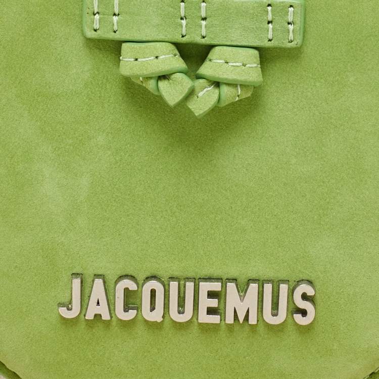 Pre Owned Jacquemus Green Suede Le Pitchou Coin Purse
