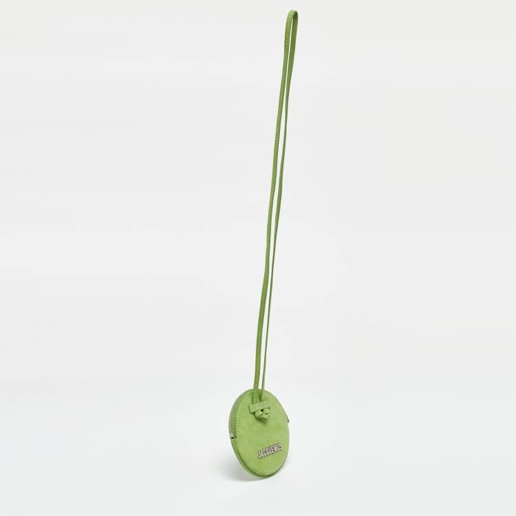 Pre Owned Jacquemus Green Suede Le Pitchou Coin Purse