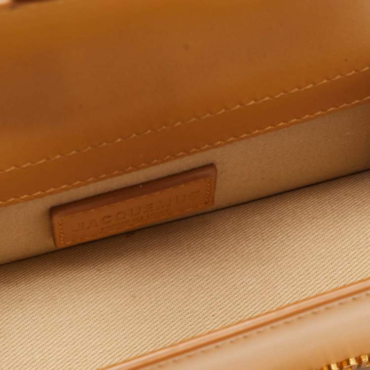 Pre Owned Jacquemus Tan Leather Mini Le Bambino Top Handle Bag