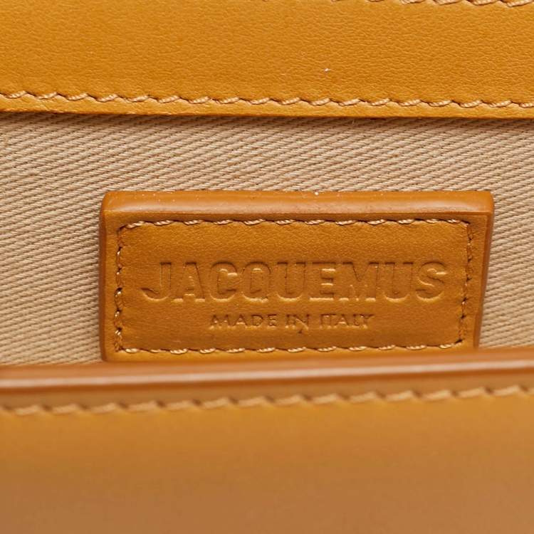 Pre Owned Jacquemus Tan Leather Mini Le Bambino Top Handle Bag