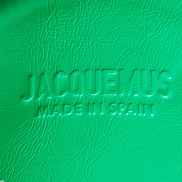 Pre Owned Jacquemus Green Leather Le Pitchou Coin Purse