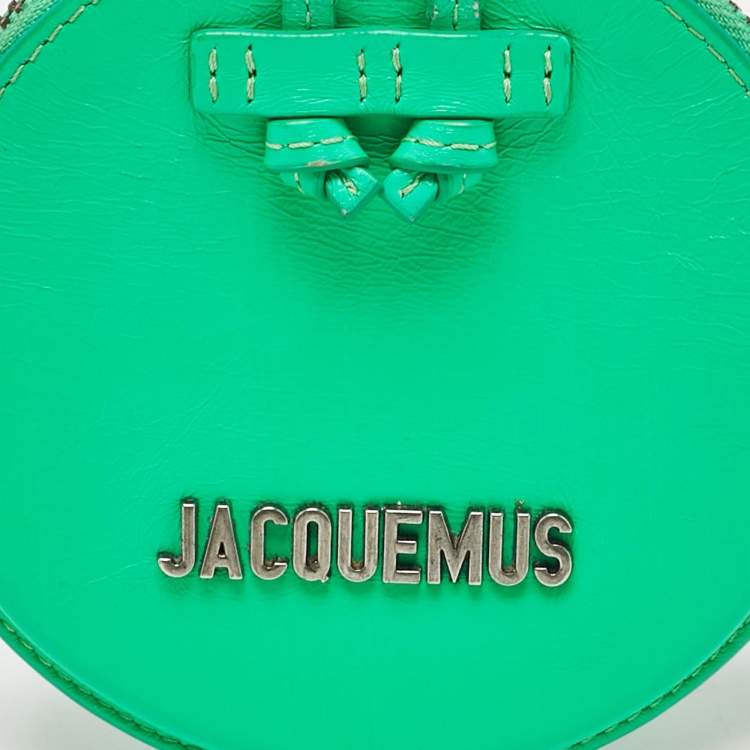 Pre Owned Jacquemus Green Leather Le Pitchou Coin Purse
