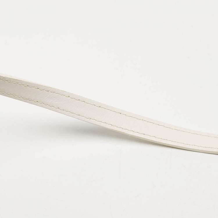 Pre Owned Jacquemus White Leather Le Grand Bambino Top Handle Bag