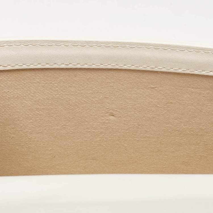 Pre Owned Jacquemus White Leather Le Grand Bambino Top Handle Bag
