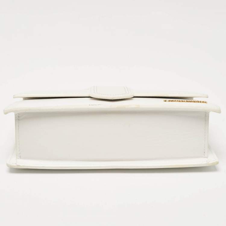 Pre Owned Jacquemus White Leather Le Grand Bambino Top Handle Bag