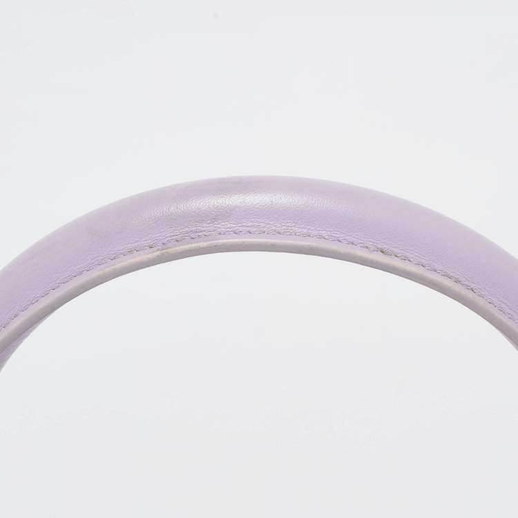Pre Owned Jacquemus Purple Leather Grand Le Chiquito Top Handle Bag