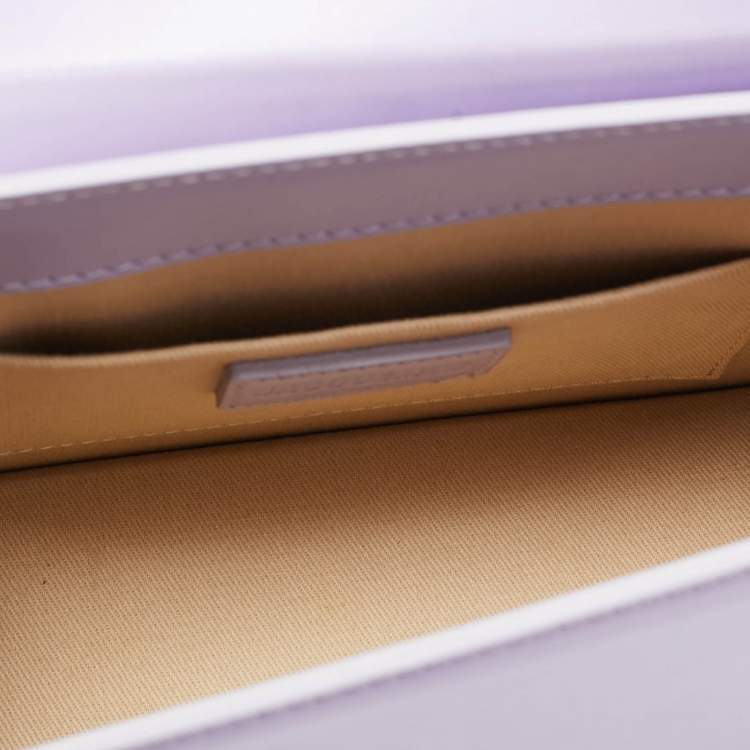 Pre Owned Jacquemus Purple Leather Grand Le Chiquito Top Handle Bag