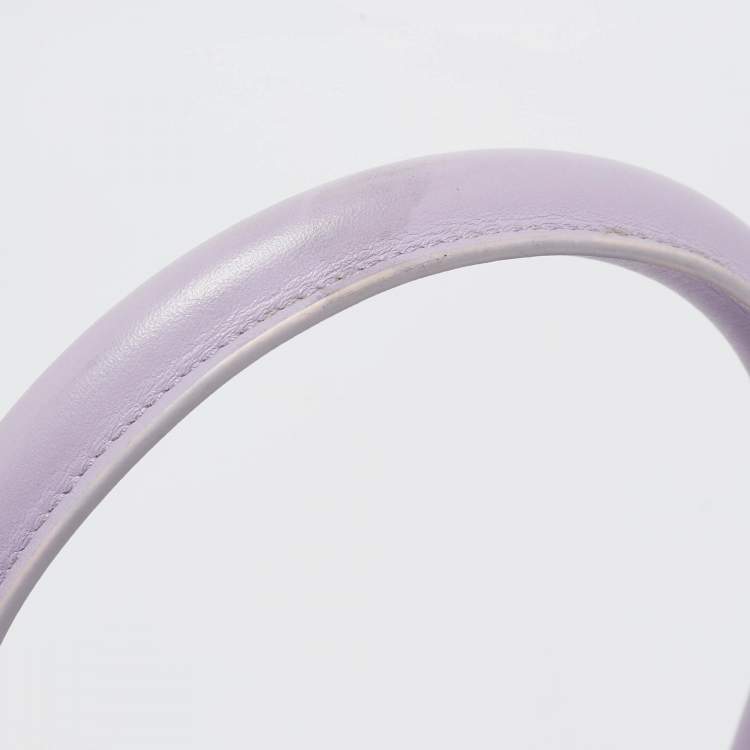 Pre Owned Jacquemus Purple Leather Grand Le Chiquito Top Handle Bag