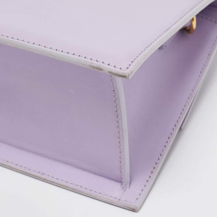 Pre Owned Jacquemus Purple Leather Grand Le Chiquito Top Handle Bag