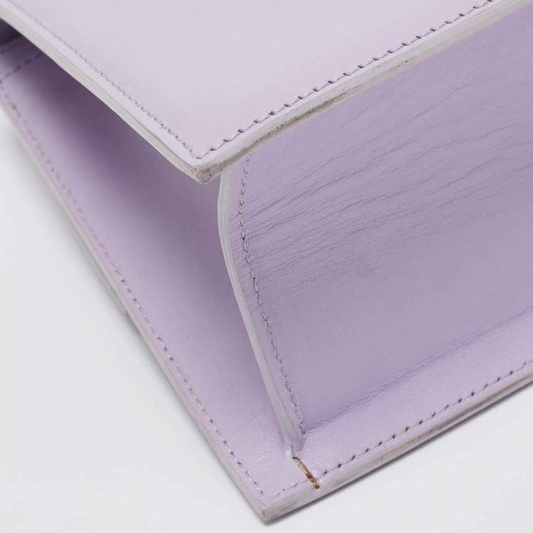 Pre Owned Jacquemus Purple Leather Grand Le Chiquito Top Handle Bag