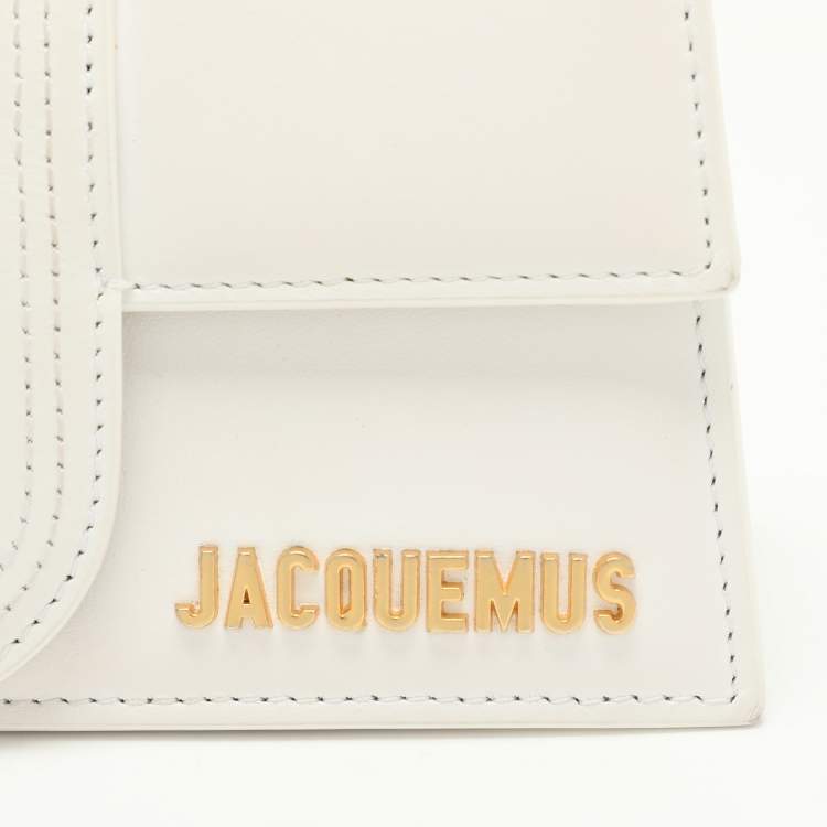 Pre Owned Jacquemus White Leather Le Bambino Top Handle Bag