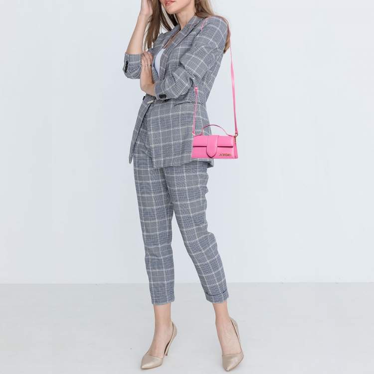 Pre Owned Jacquemus Pink Leather Le Bambino Top Handle Bag