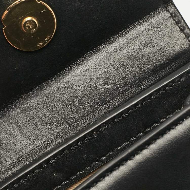 Pre Owned Jacquemus Black Leather Mini Le Chiquito Top Handle Bag