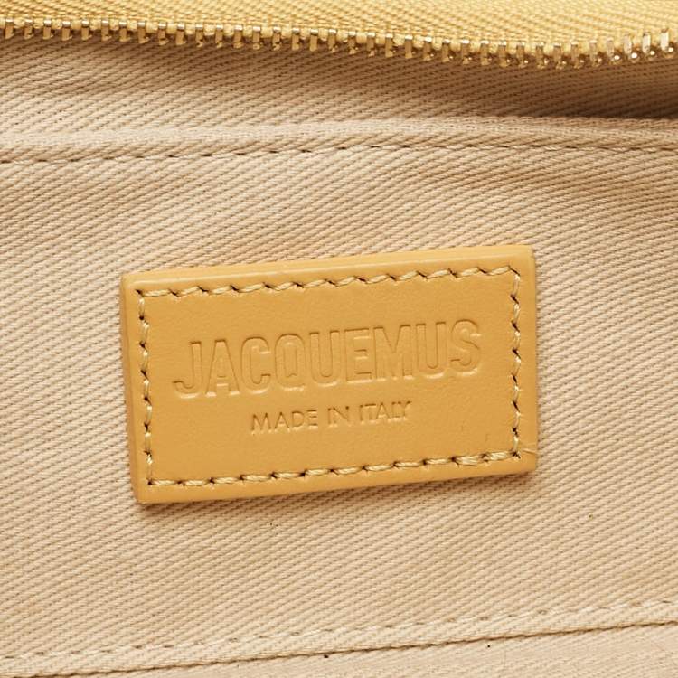 Pre Owned Jacquemus Light Yellow Leather Le Bisou Perle Bag