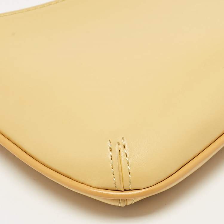 Pre Owned Jacquemus Light Yellow Leather Le Bisou Perle Bag