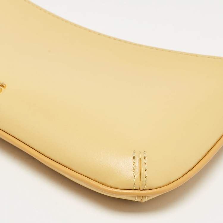 Pre Owned Jacquemus Light Yellow Leather Le Bisou Perle Bag