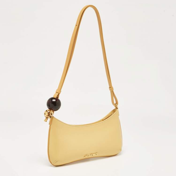 Pre Owned Jacquemus Light Yellow Leather Le Bisou Perle Bag