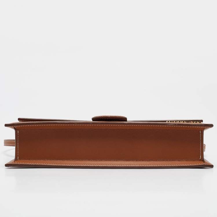 Pre Owned Jacquemus Brown Leather Le Bambino Long Shoulder Bag