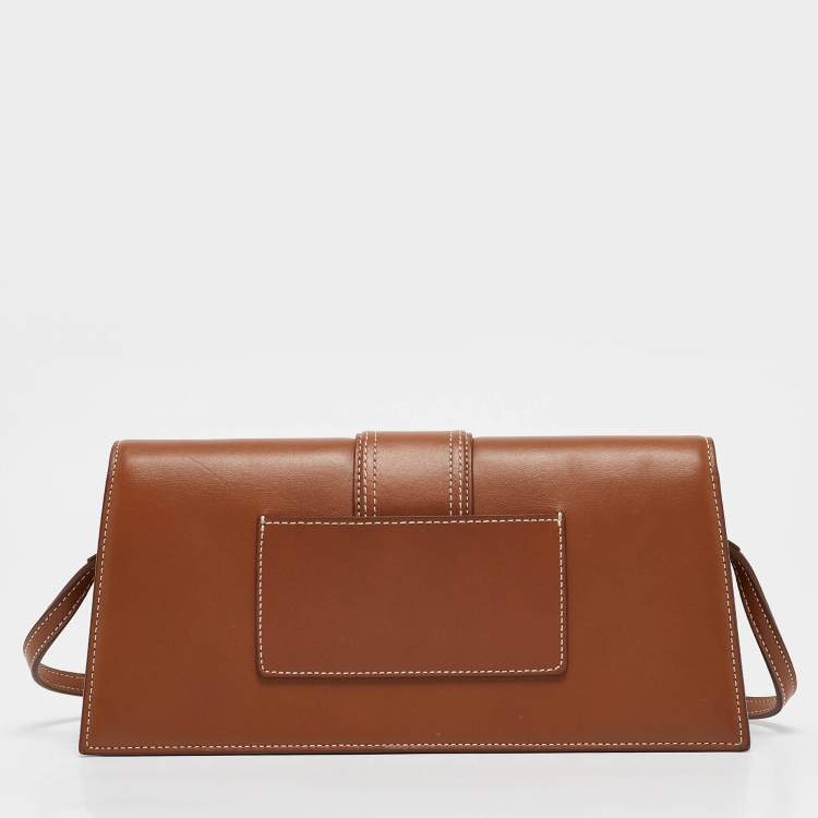 Pre Owned Jacquemus Brown Leather Le Bambino Long Shoulder Bag