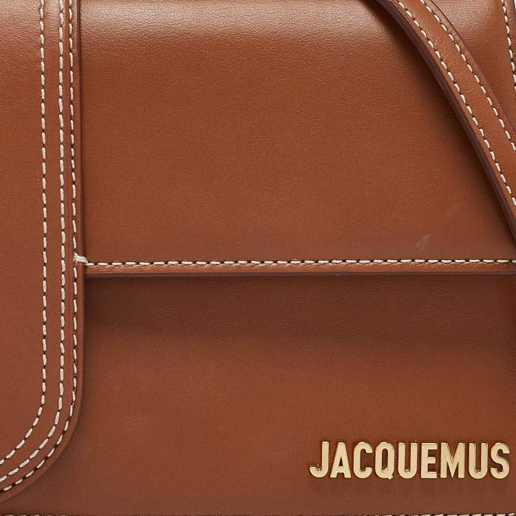 Pre Owned Jacquemus Brown Leather Le Bambino Long Shoulder Bag