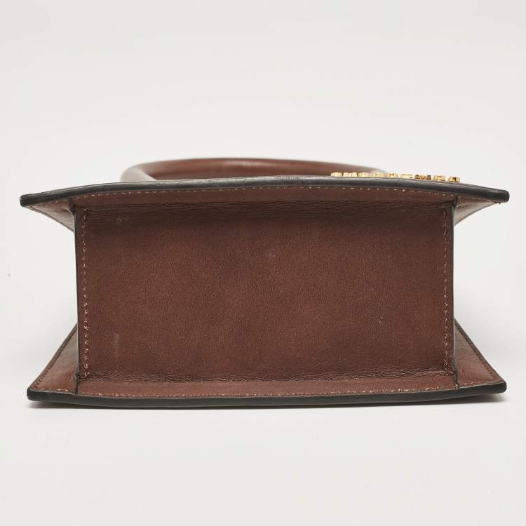 Pre Owned Jacquemus Brown Leather Le Chiquito Moyen Top Handle Bag