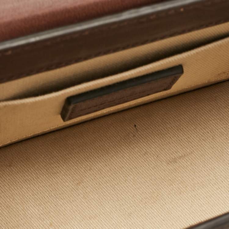 Pre Owned Jacquemus Brown Leather Le Chiquito Moyen Top Handle Bag
