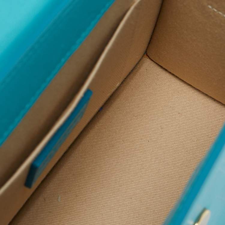 Pre Owned Jacquemus Light Blue Leather Grand Le Chiquito Top Handle Bag