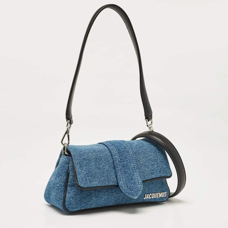 Pre Owned Jacquemus Blue Denim Le Petit Bambimou Shoulder Bag
