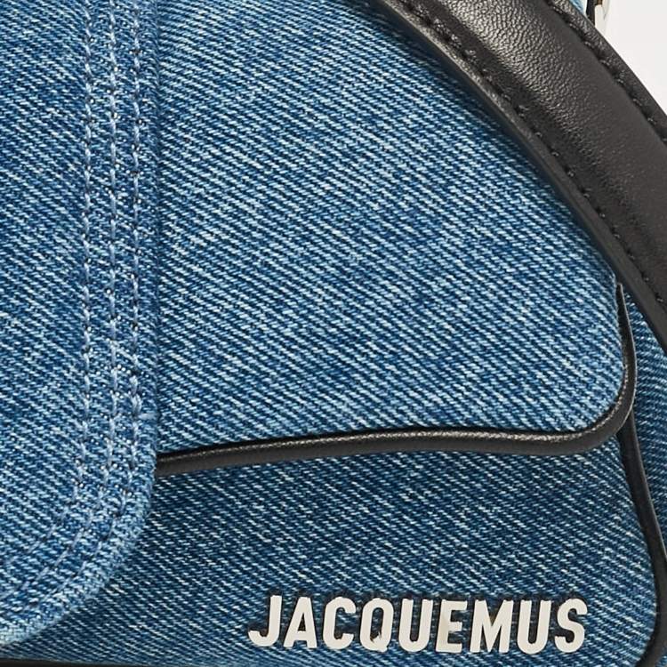 Pre Owned Jacquemus Blue Denim Le Petit Bambimou Shoulder Bag