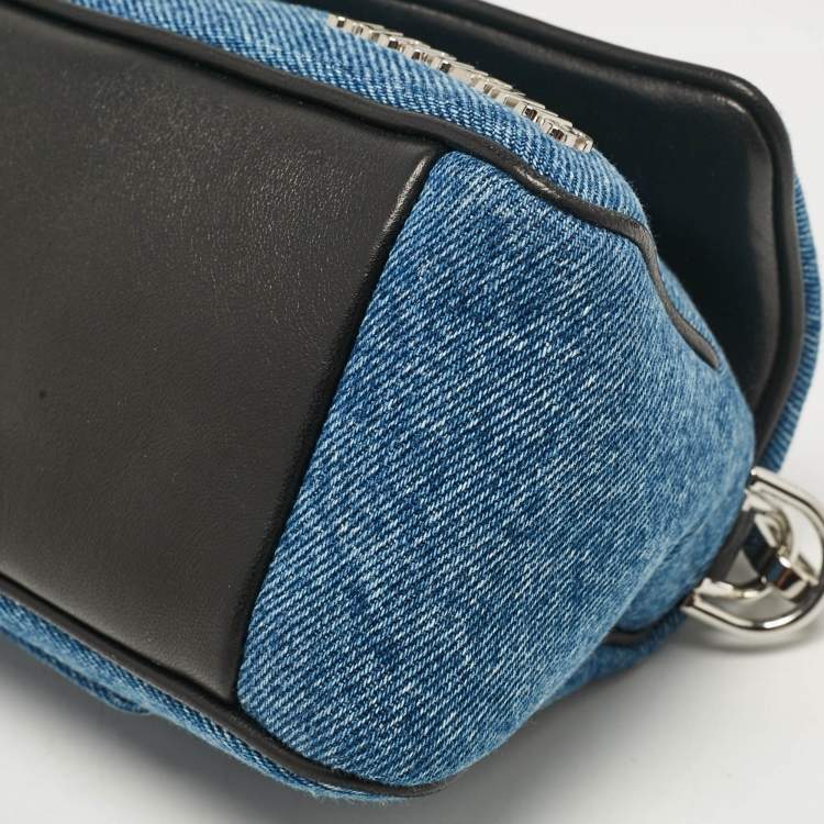Pre Owned Jacquemus Blue Denim Le Petit Bambimou Shoulder Bag