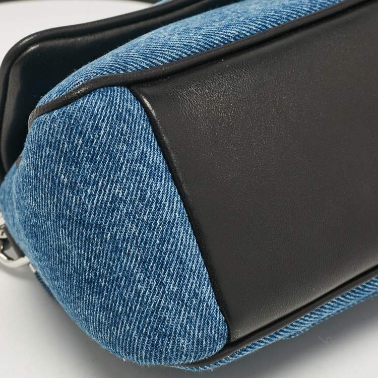 Pre Owned Jacquemus Blue Denim Le Petit Bambimou Shoulder Bag