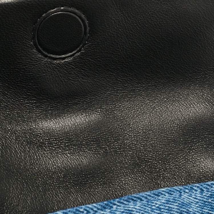 Pre Owned Jacquemus Blue Denim Le Petit Bambimou Shoulder Bag