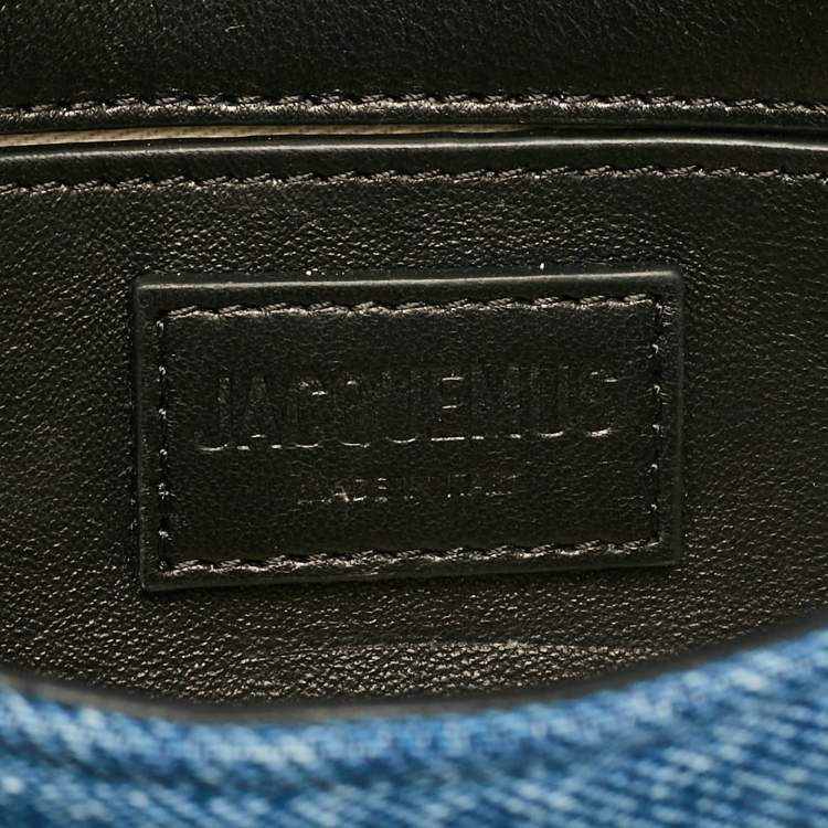 Pre Owned Jacquemus Blue Denim Le Petit Bambimou Shoulder Bag