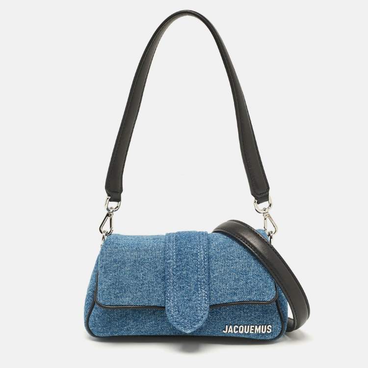 Pre Owned Jacquemus Blue Denim Le Petit Bambimou Shoulder Bag
