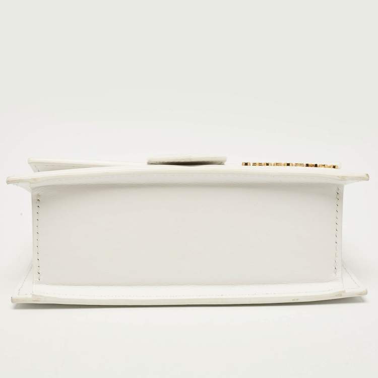 Pre Owned Jacquemus White Leather Mini Le Bambino Top Handle Bag