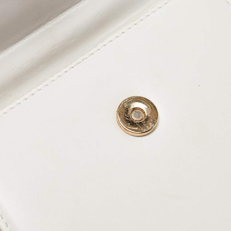 Pre Owned Jacquemus White Leather Le Chiquito Moyen Top Handle Bag