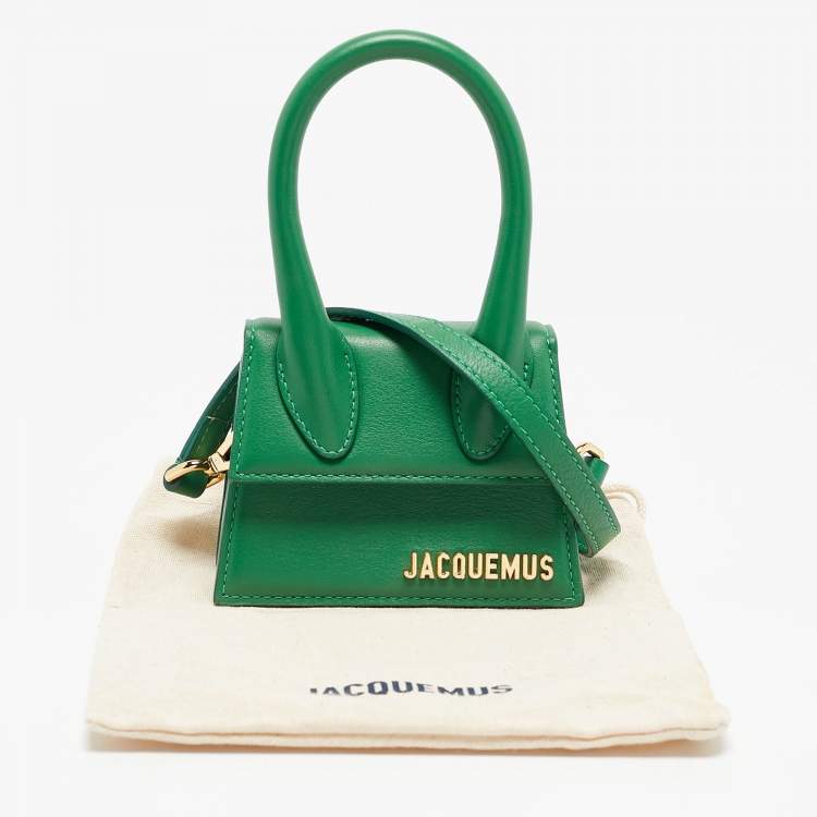 Pre Owned Jacquemus Green Leather Le Chiquito Mini Bag