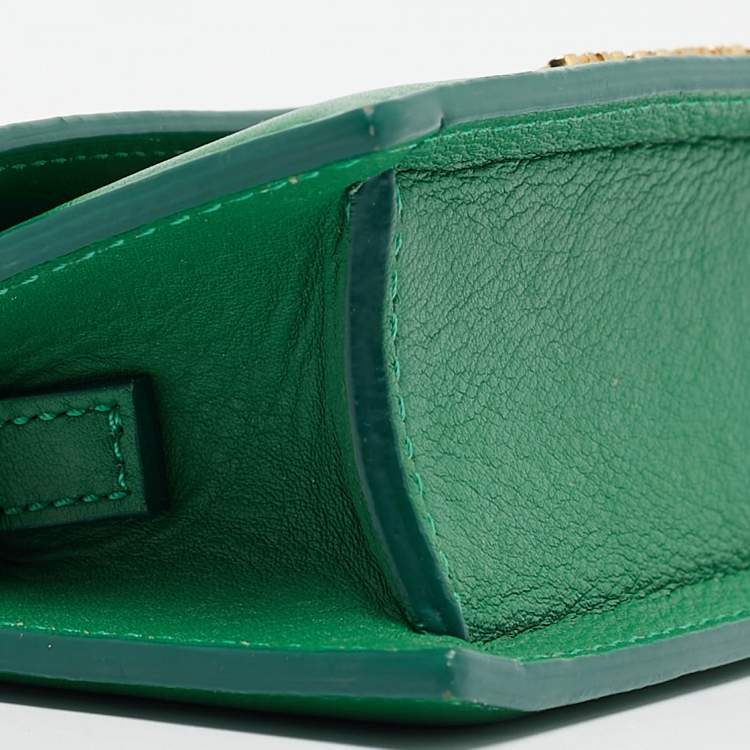 Pre Owned Jacquemus Green Leather Le Chiquito Mini Bag