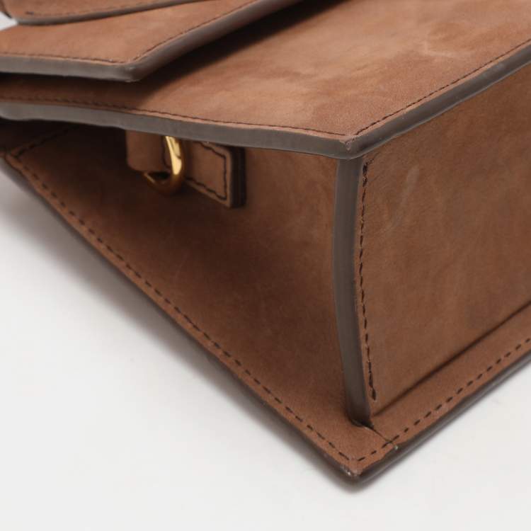 Pre Owned Jacquemus Brown Leather Le Chiquito Noeud Top Handle Bag